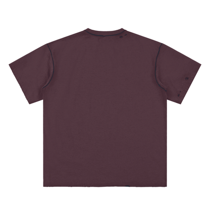 Hand-frayed Reversible T-shirt