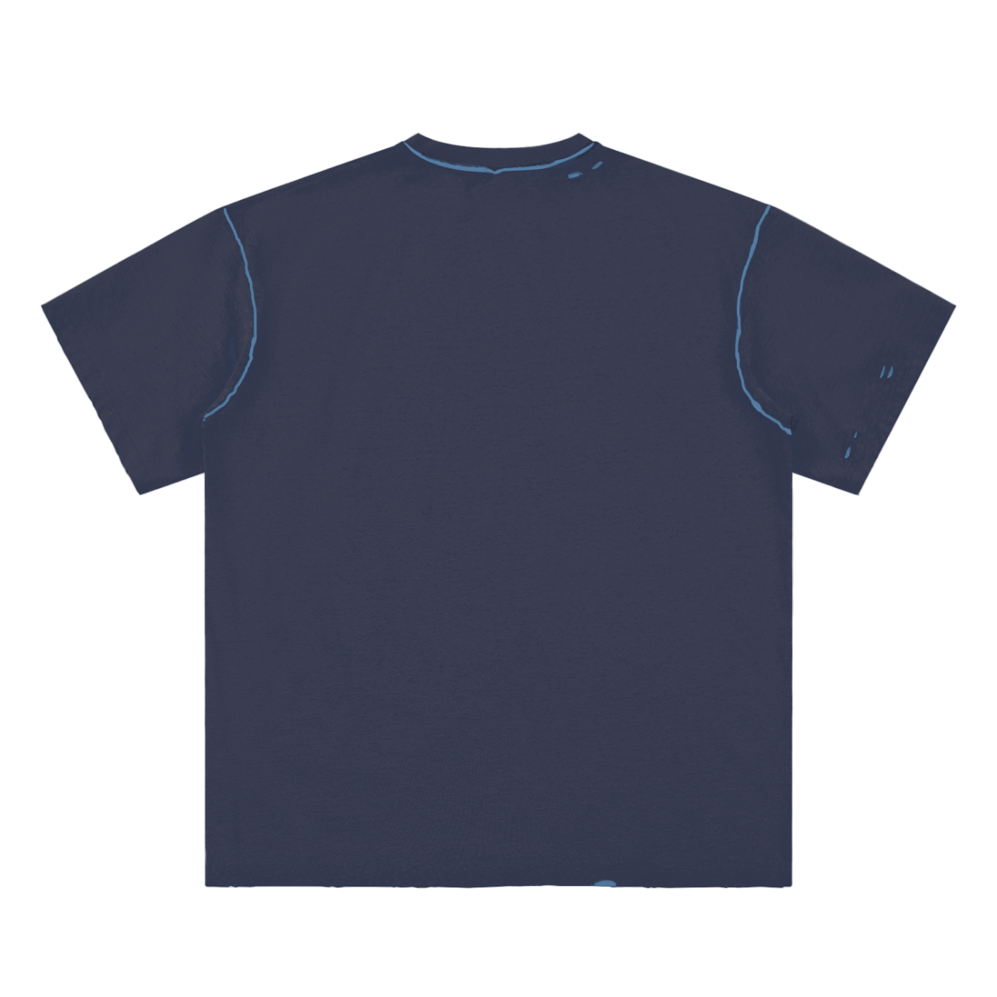 Hand-frayed Reversible T-shirt