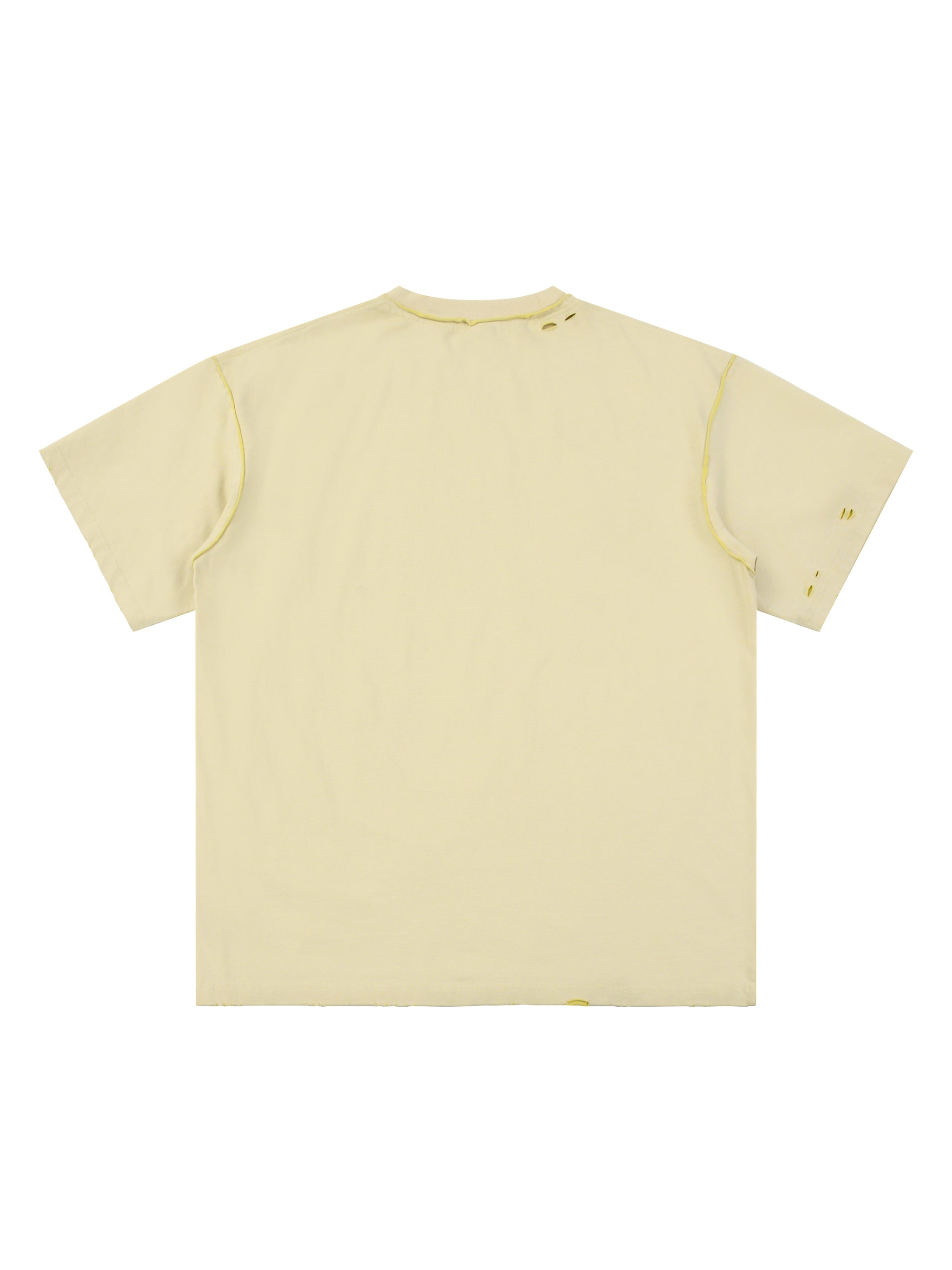 Hand-frayed Reversible T-shirt