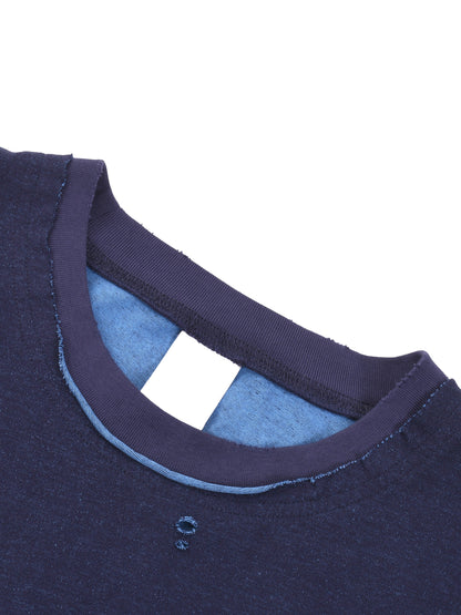 Hand-frayed Reversible T-shirt