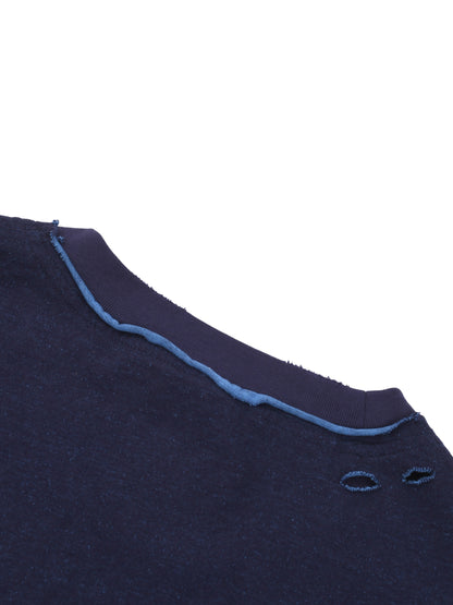 Hand-frayed Reversible T-shirt