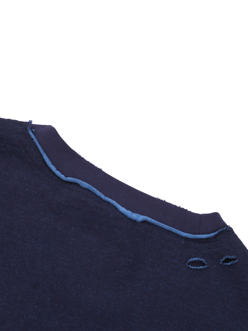 Hand-frayed Reversible T-shirt