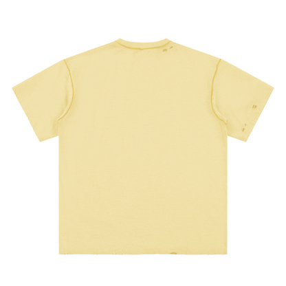 Hand-frayed Reversible T-shirt
