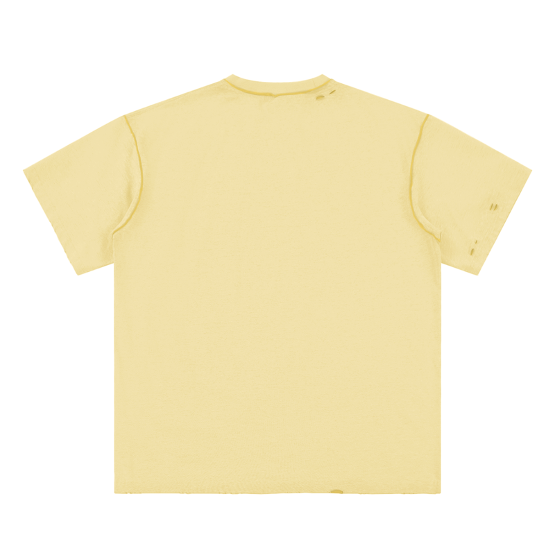 Hand-frayed Reversible T-shirt