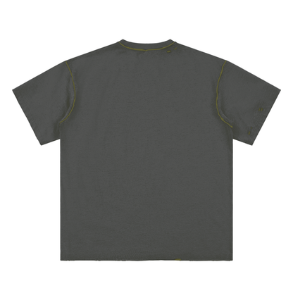 Hand-frayed Reversible T-shirt