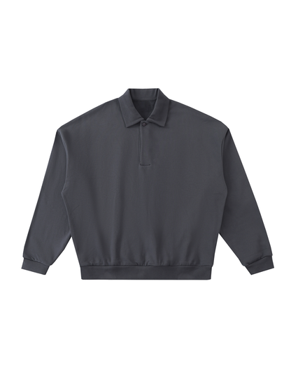 Heavyweight Fleece Polo Sweatshirt