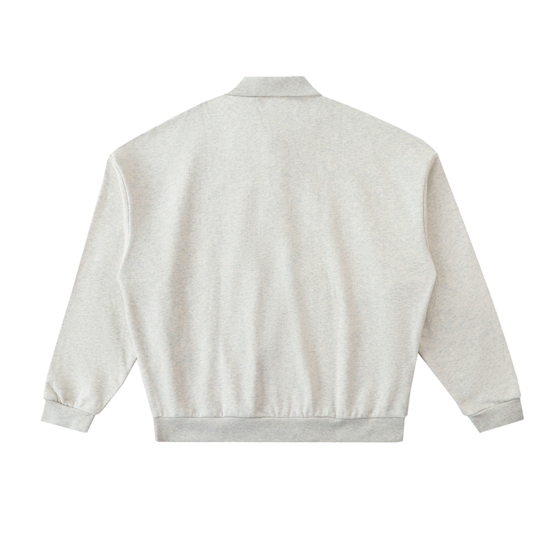 Heavyweight Fleece Polo Sweatshirt