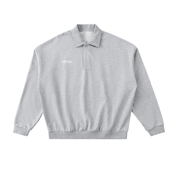Heavyweight Fleece Polo Sweatshirt