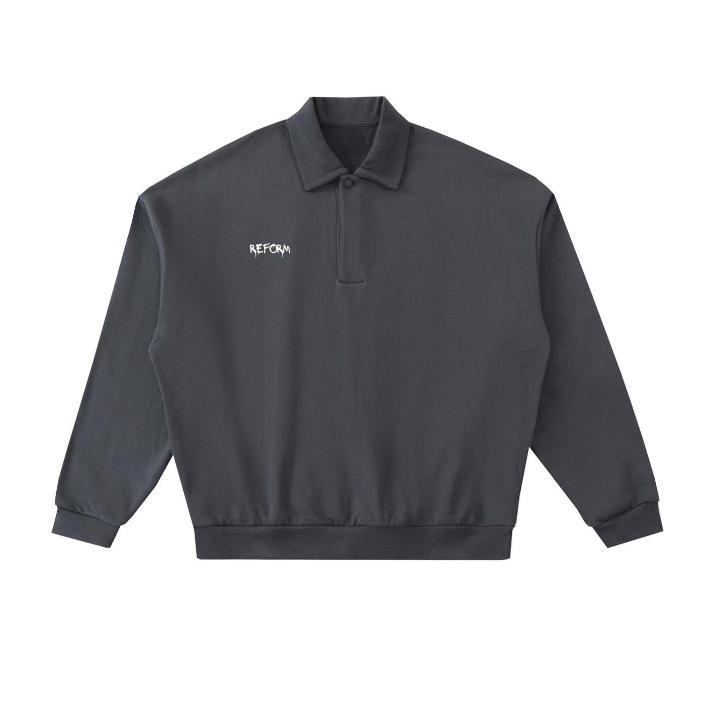 Heavyweight Fleece Polo Sweatshirt