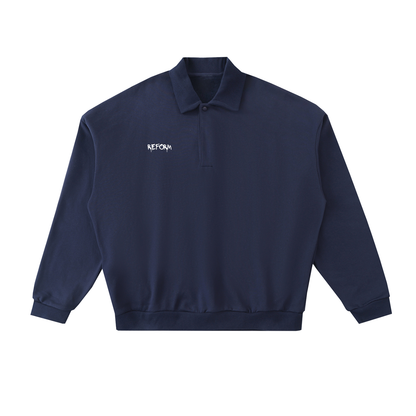 Heavyweight Fleece Polo Sweatshirt
