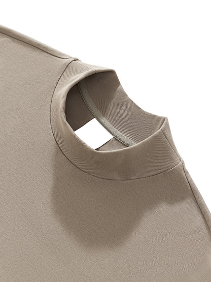 Heavyweight Oversized Mock Neck T-shirt