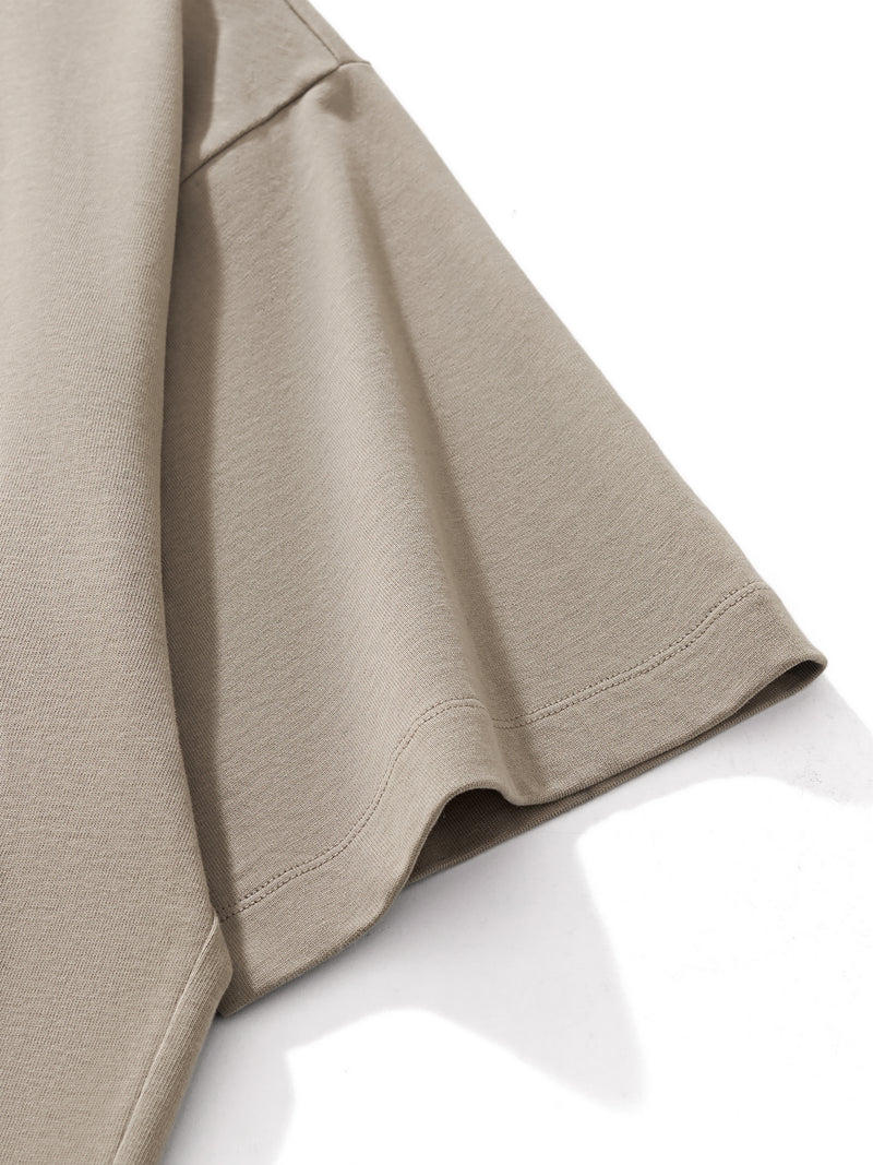 Heavyweight Oversized Mock Neck T-shirt