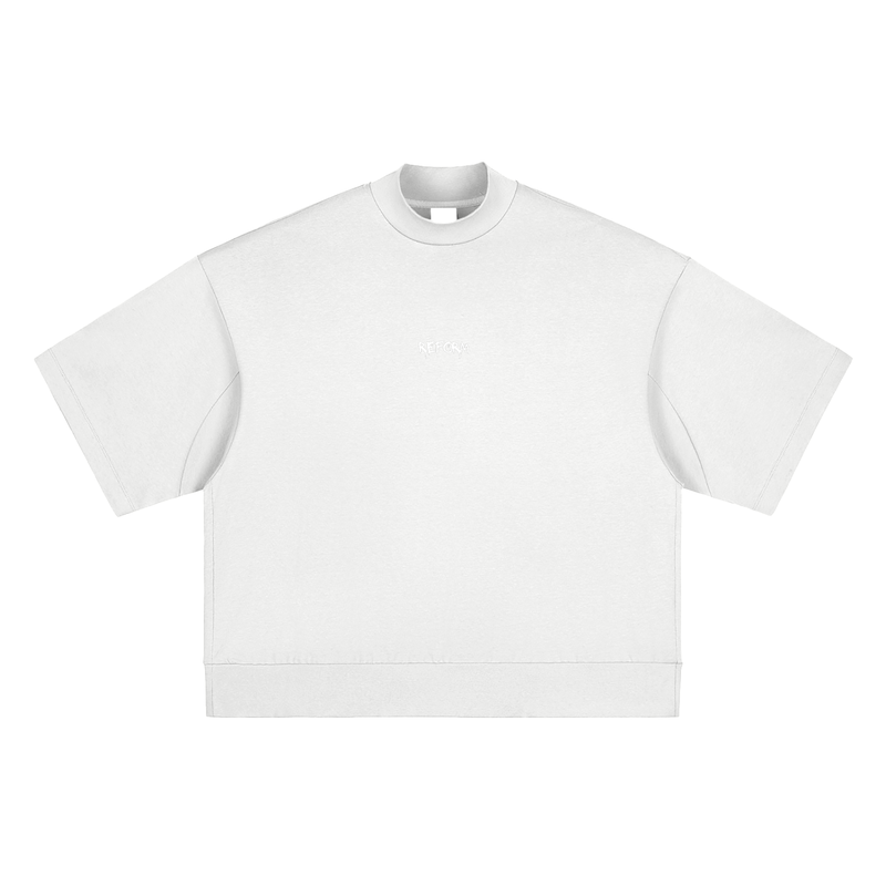 Heavyweight Oversized Mock Neck T-shirt