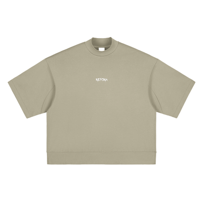 Heavyweight Oversized Mock Neck T-shirt