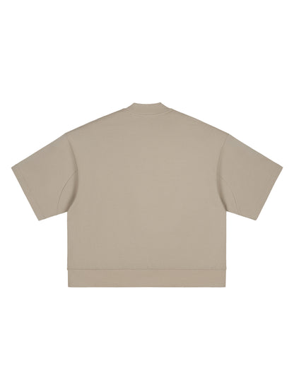 Heavyweight Oversized Mock Neck T-shirt