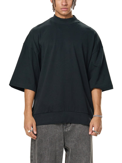Heavyweight Oversized Mock Neck T-shirt