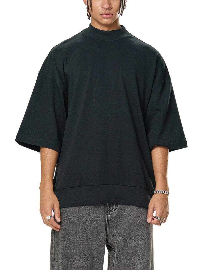 Heavyweight Oversized Mock Neck T-shirt