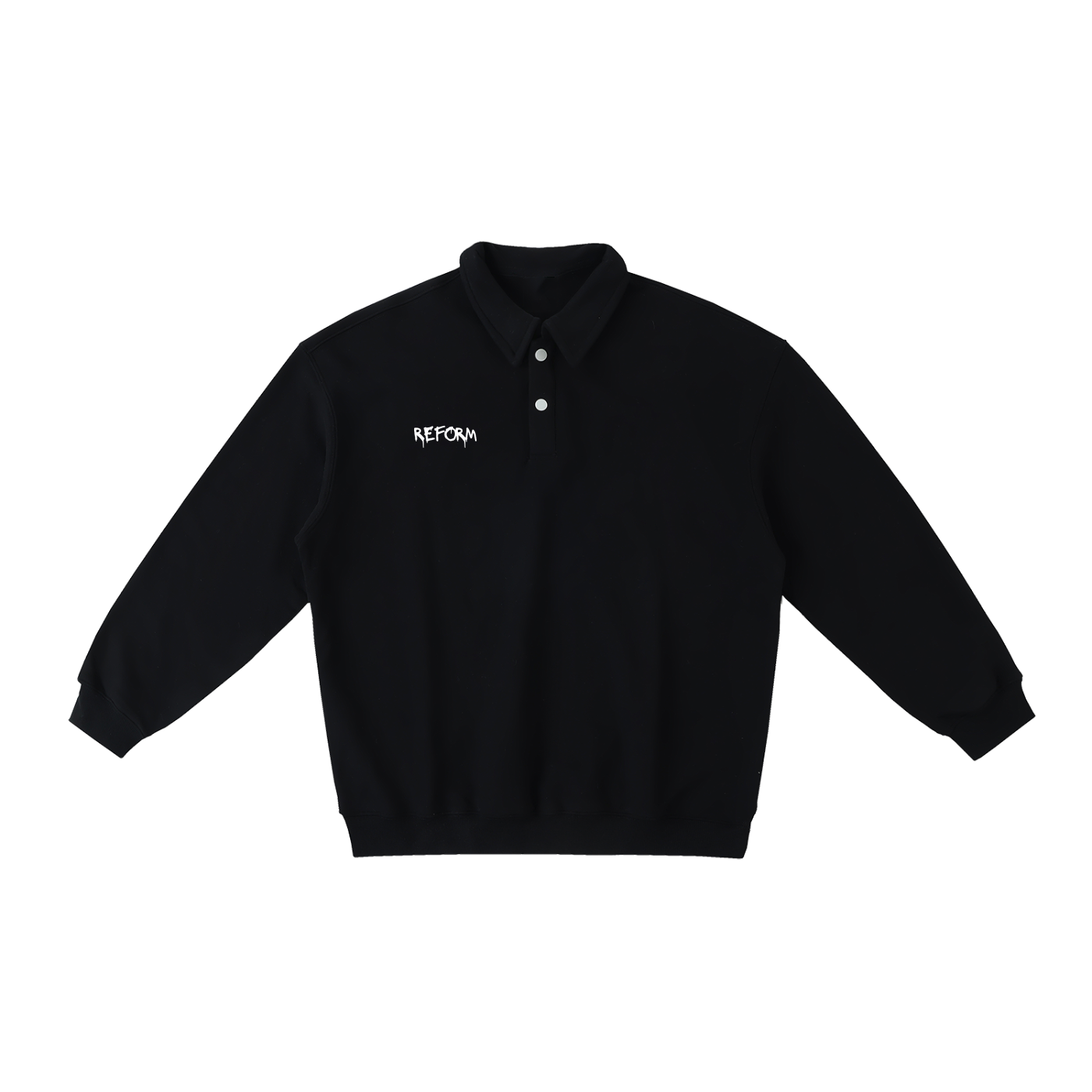 Heavyweight Polo-Collar Sweatshirt