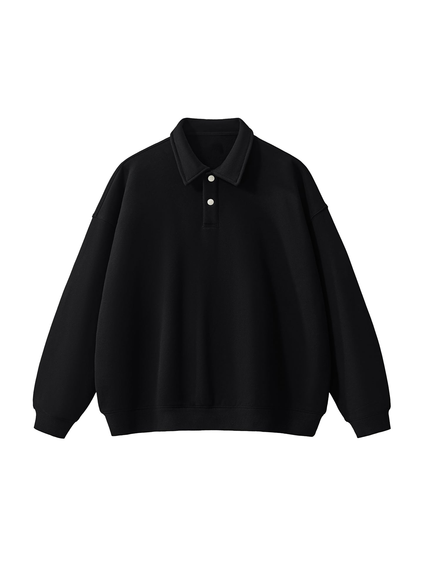 Heavyweight Polo-Collar Sweatshirt