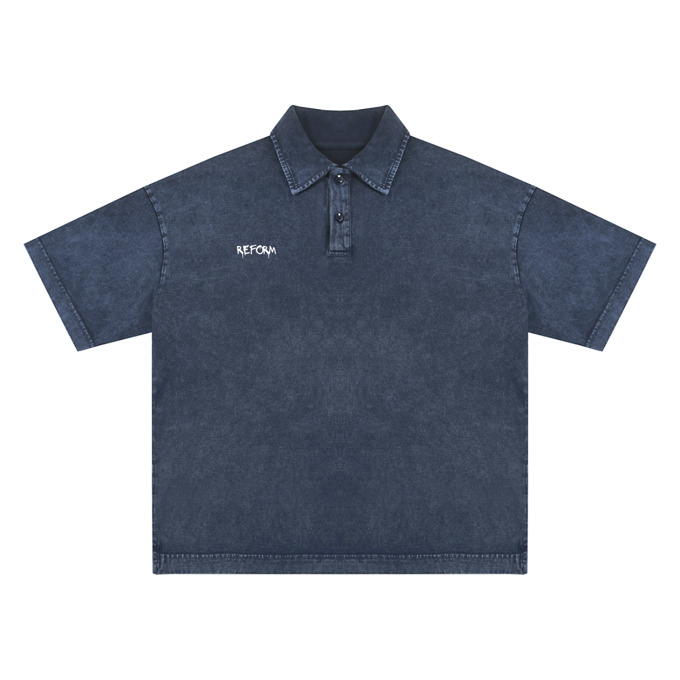 Heavyweight Snow-Washed Polo T-Shirt