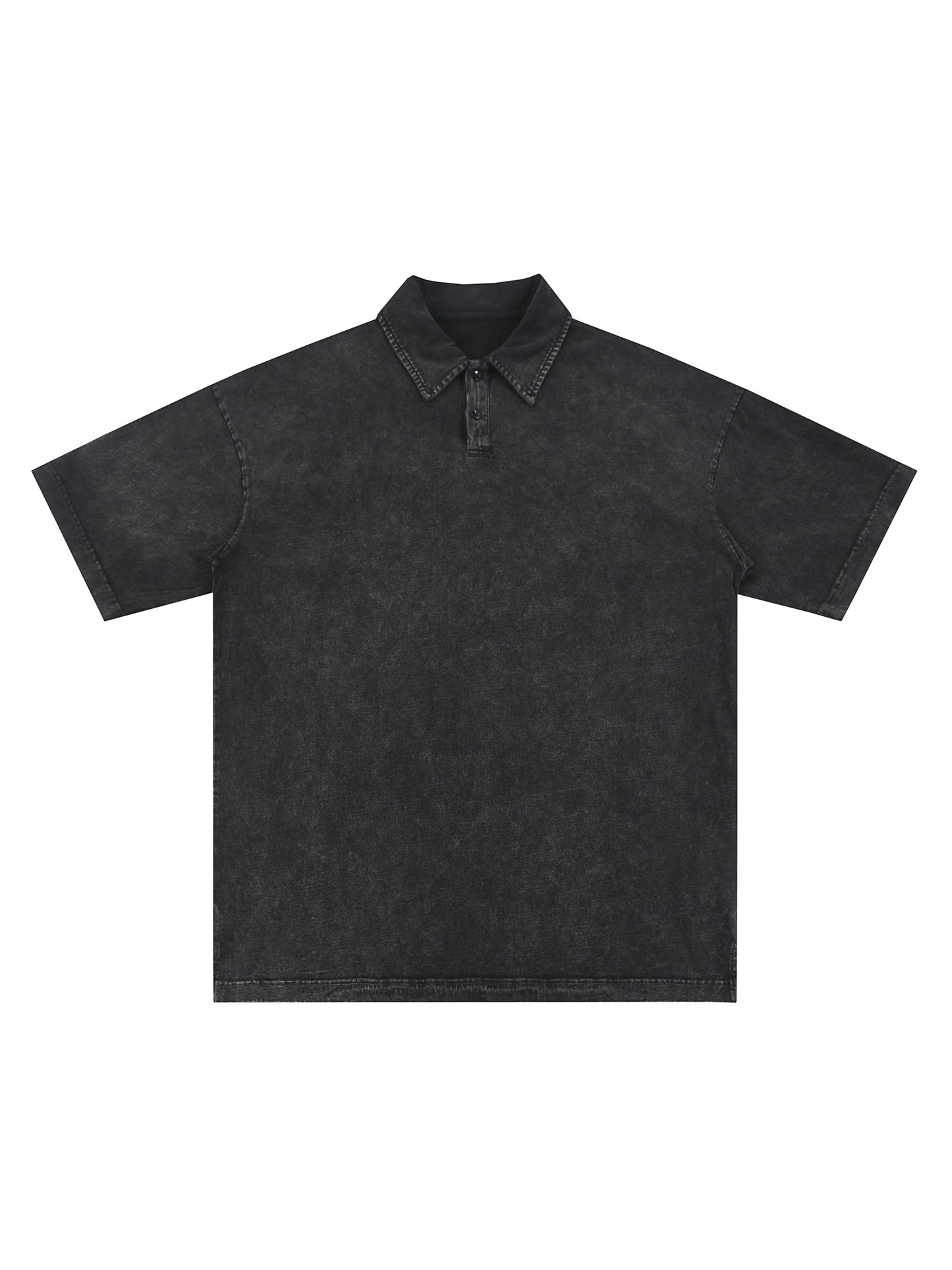 Heavyweight Snow-Washed Polo T-Shirt