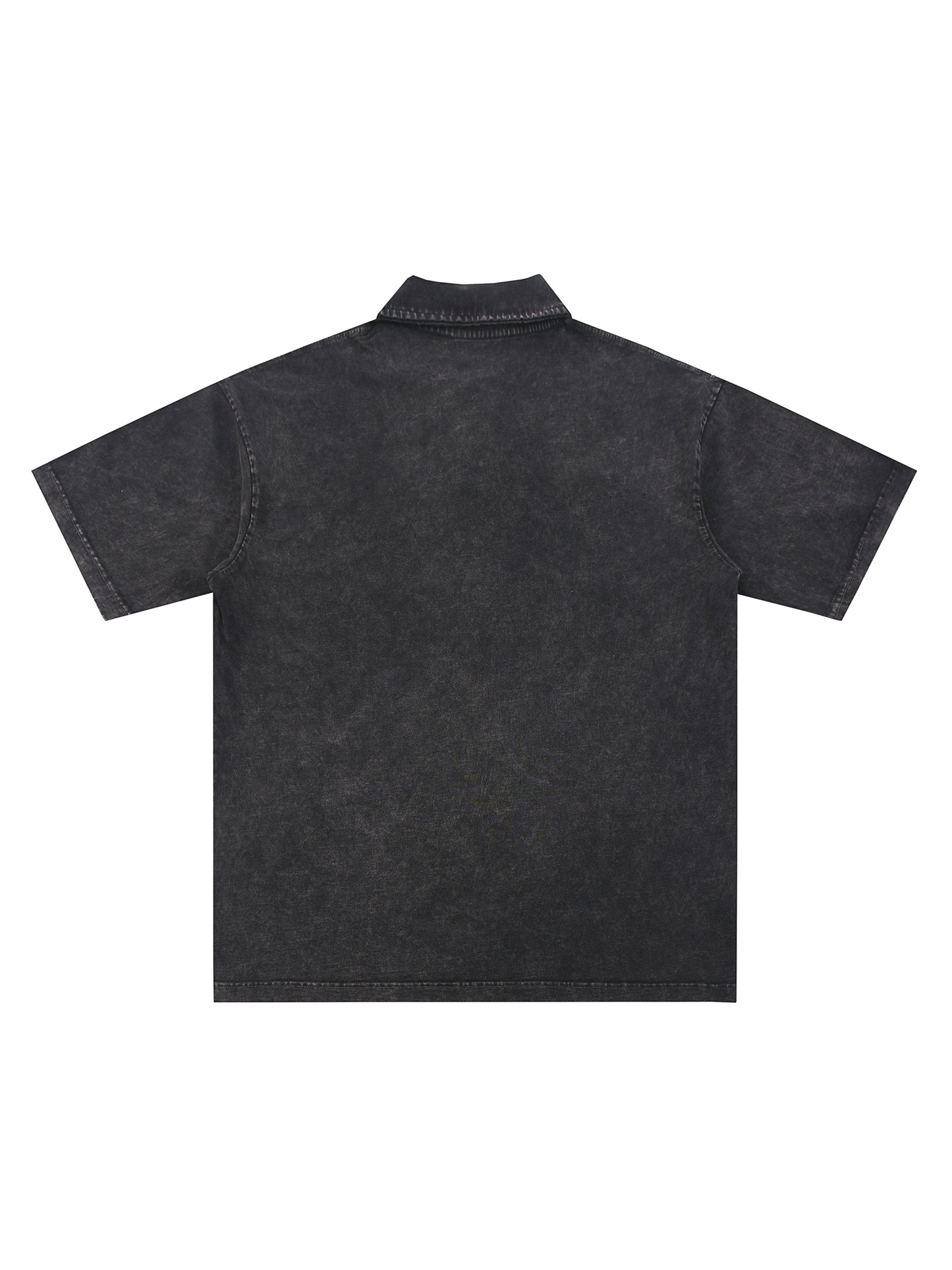 Heavyweight Snow-Washed Polo T-Shirt