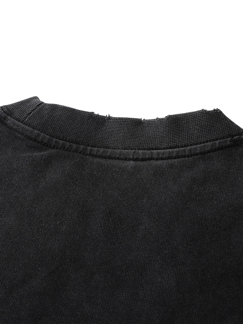 Heavyweight Vintage Washed Frayed T-Shirt