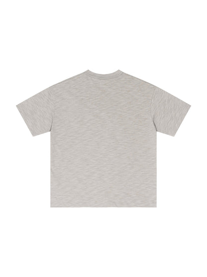 Lightweight Slub Cotton Plain T-Shirt