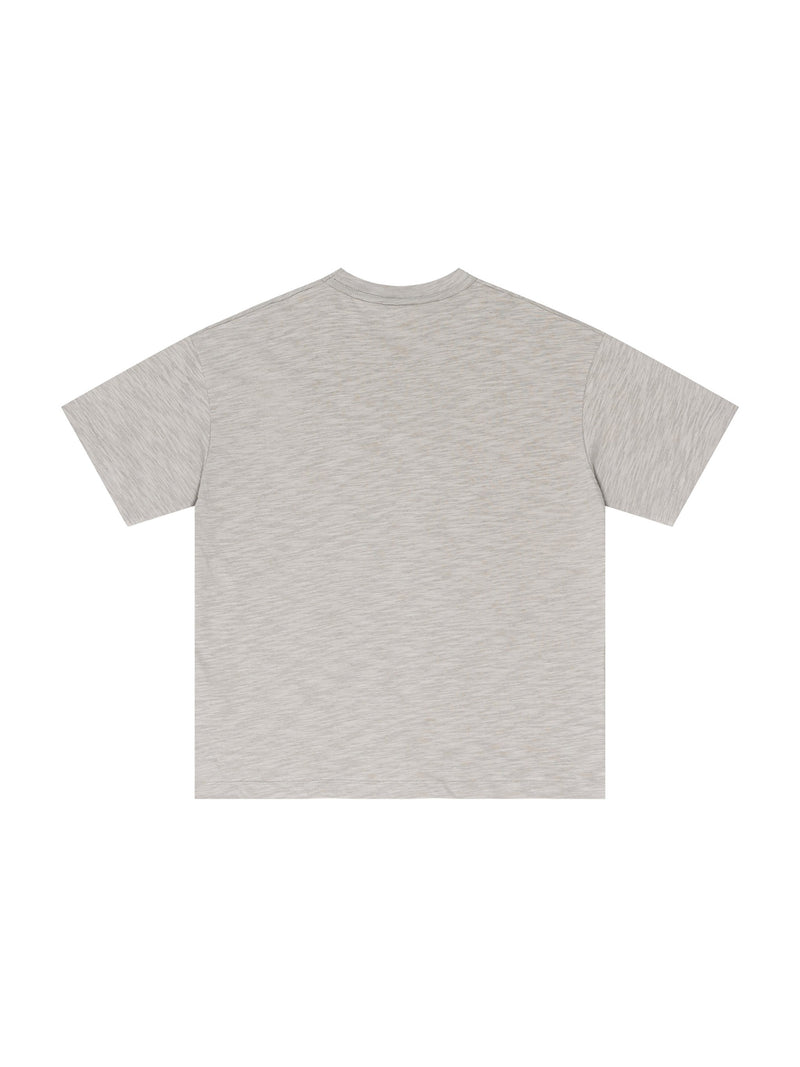Lightweight Slub Cotton Plain T-Shirt