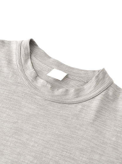 Lightweight Slub Cotton Plain T-Shirt