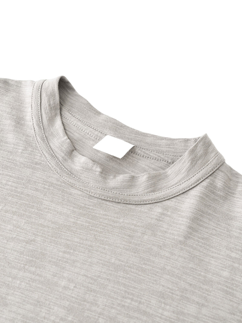Lightweight Slub Cotton Plain T-Shirt