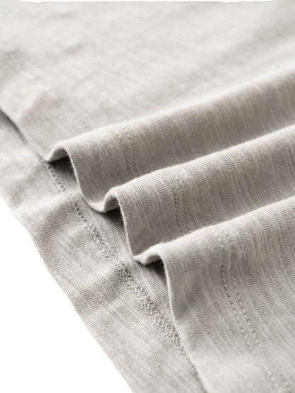 Lightweight Slub Cotton Plain T-Shirt