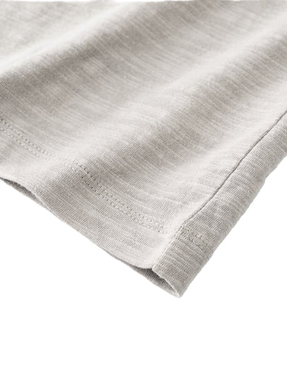 Lightweight Slub Cotton Plain T-Shirt