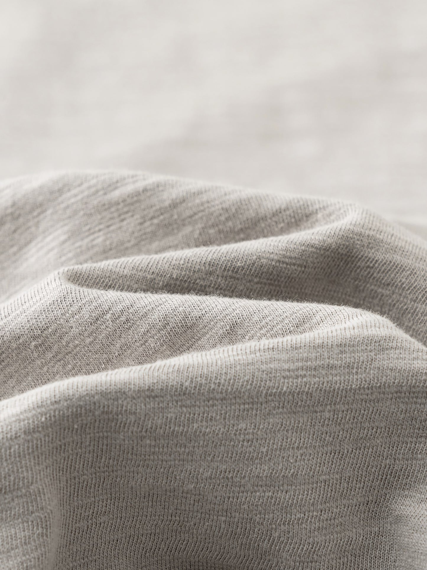 Lightweight Slub Cotton Plain T-Shirt