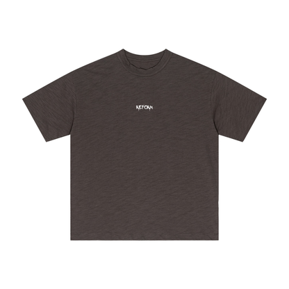 Lightweight Slub Cotton Plain T-Shirt