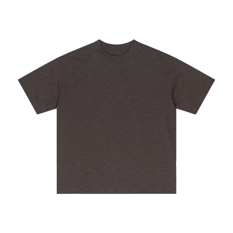 Lightweight Slub Cotton Plain T-Shirt