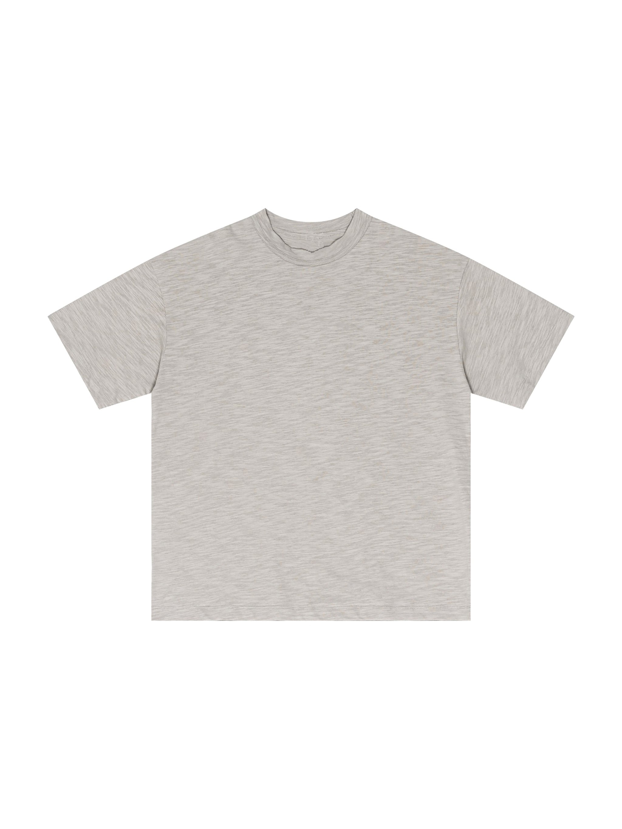 Lightweight Slub Cotton Plain T-Shirt