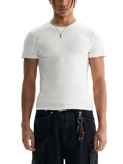 Men's Bodycon Ribbed T-Shirt