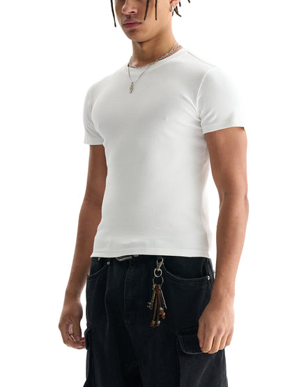 Men's Bodycon Ribbed T-Shirt