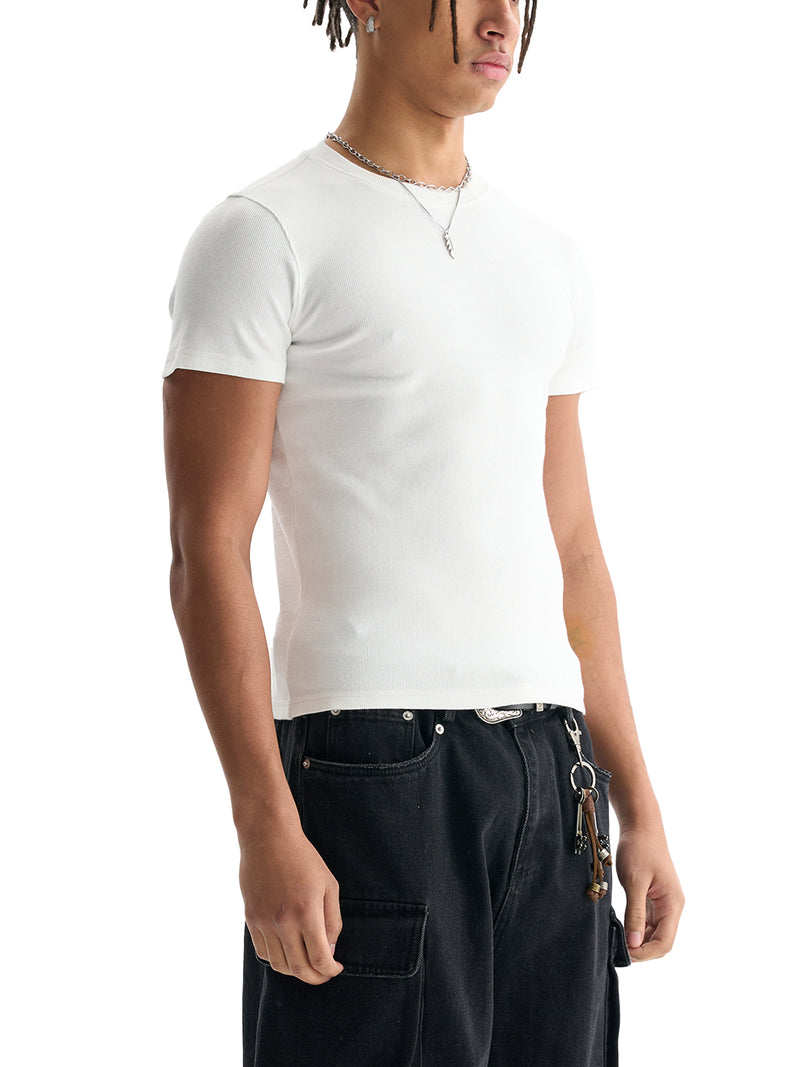Men's Bodycon Ribbed T-Shirt