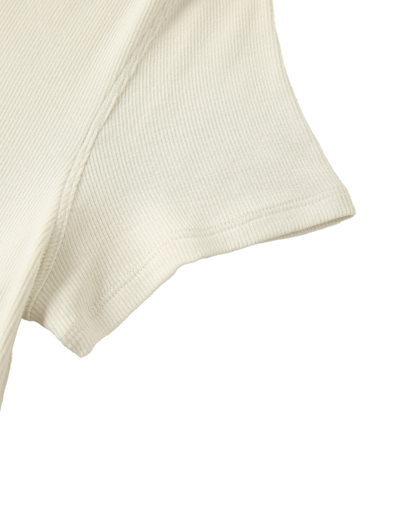 Modal Bodycon Henley Shirt