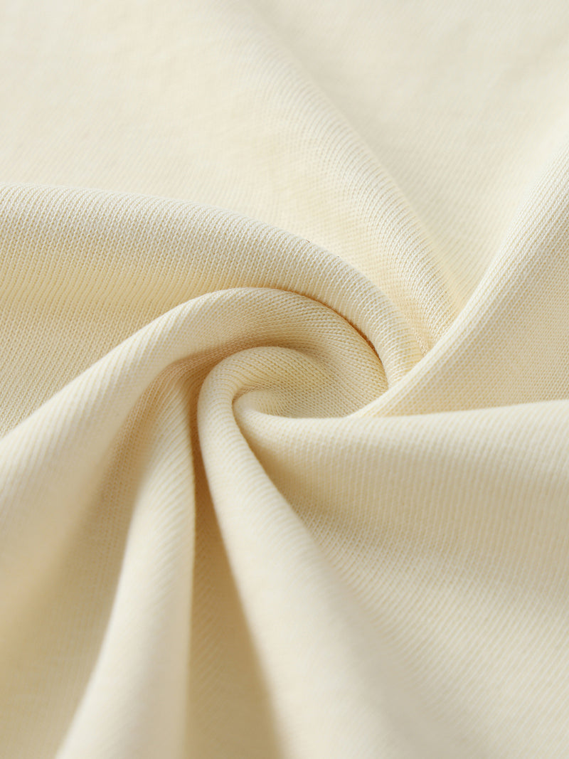 Oversized Contrast-Stitched Cotton Tee