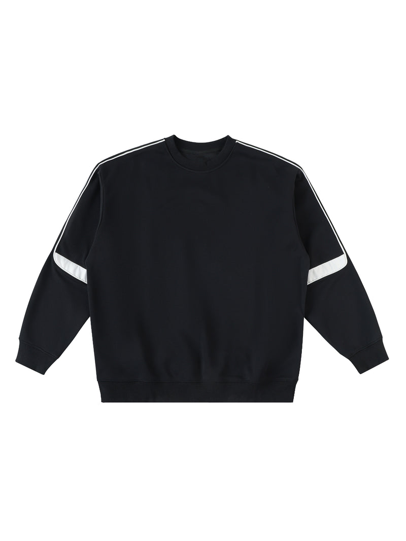 Oversized Crewneck Taped Sweatshirt