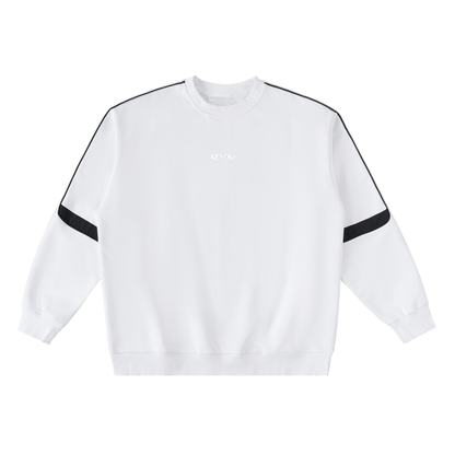 Oversized Crewneck Taped Sweatshirt