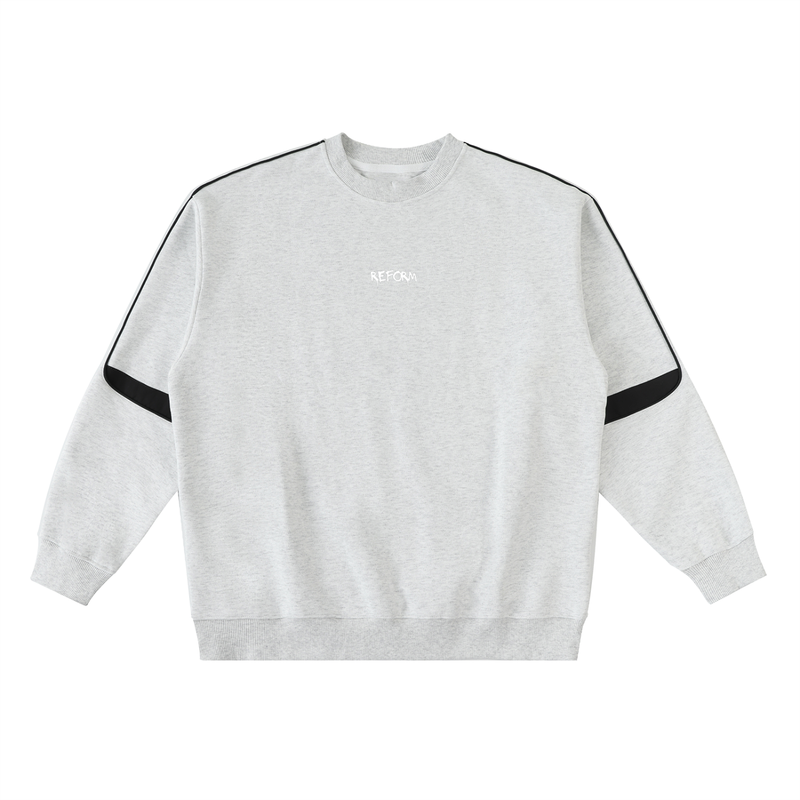 Oversized Crewneck Taped Sweatshirt