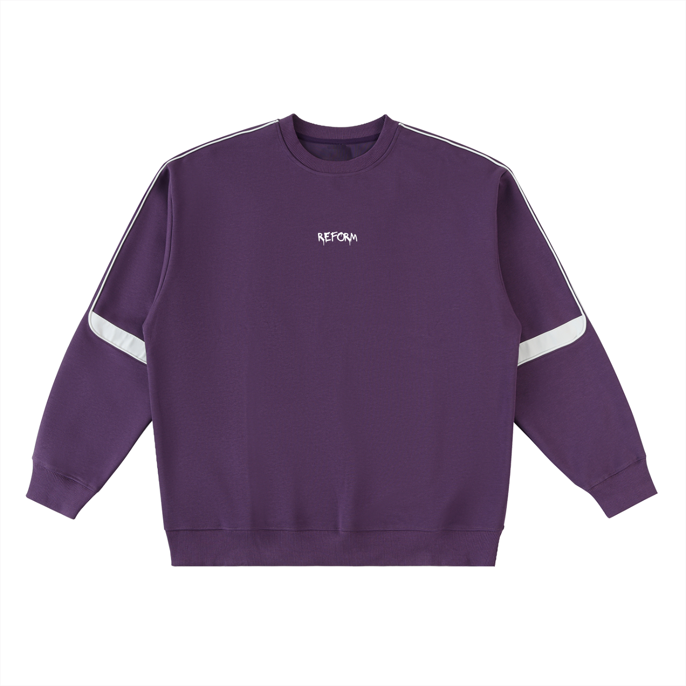 Oversized Crewneck Taped Sweatshirt