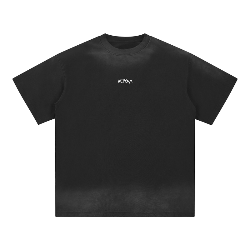 Petite Crew Neck Sunfade Edge T-Shirt