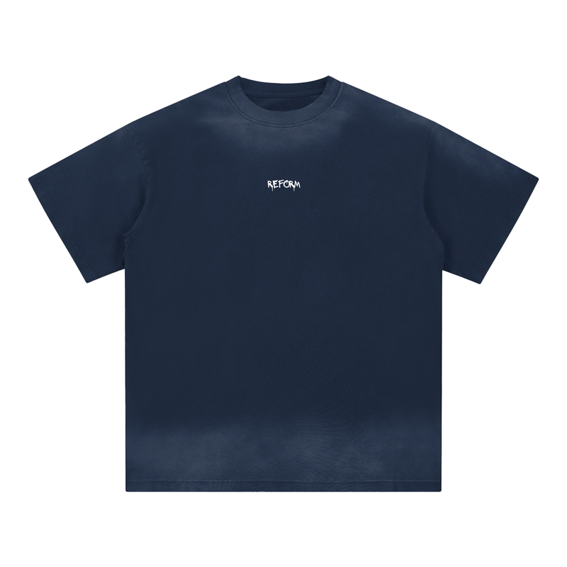 Petite Crew Neck Sunfade Edge T-Shirt
