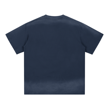 Petite Crew Neck Sunfade Edge T-Shirt