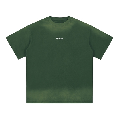 Petite Crew Neck Sunfade Edge T-Shirt